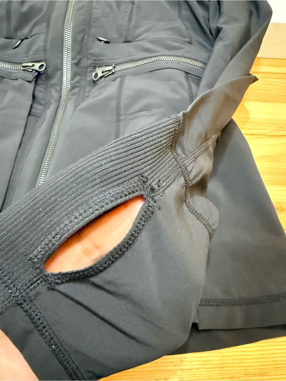 Zella Black Zip Off Peplum Jacket - Picture 10 of 11
